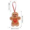 Gingerbread Man Ornaments for Christmas Tree Hanging Decor with Alphabet Letters Festive Holiday Home Decorations Gift