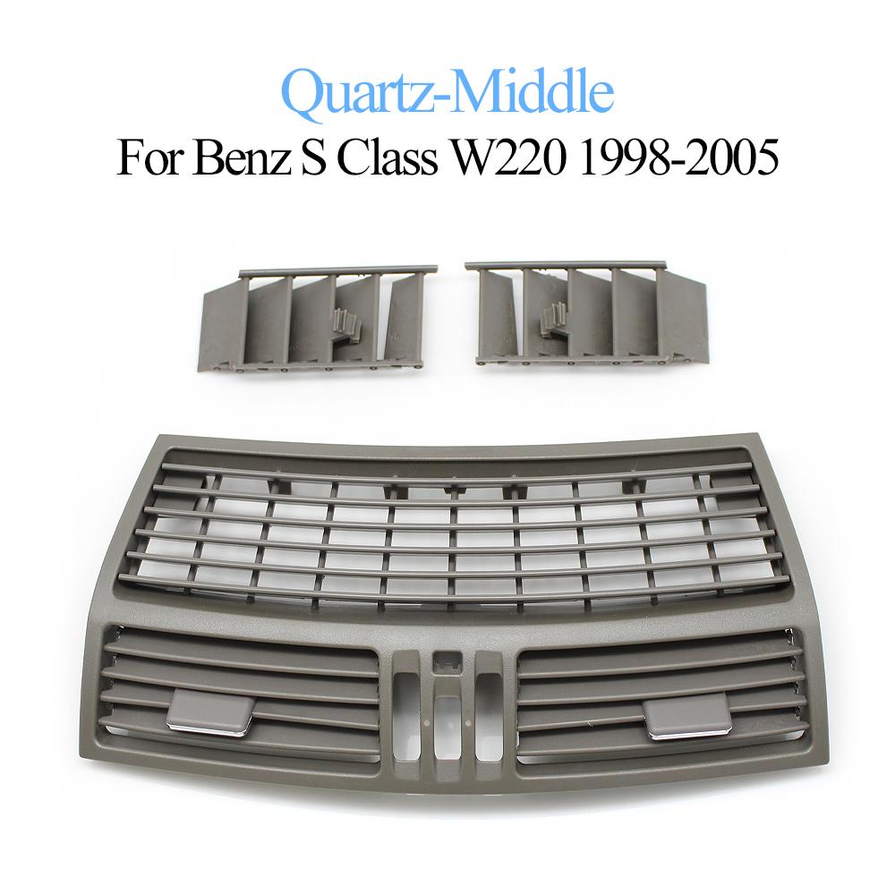 Car Front Dashboard Left Right Middle AC Vent Grille Outlet Panel Cover For Benz 1998-2005 S Class W220 2208300154 2208300254