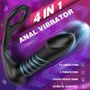 Thrusting Vibrating Anal Vibrator for Men Prostate Massager Cock Ring Anal Butt Plug G Spot Massager Male Sex Toys for Couples