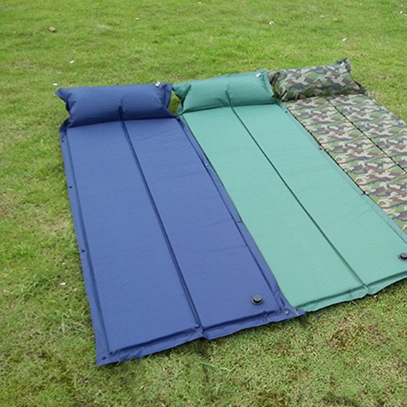 Inflatable Sleeping Pad: Moisture-Proof, Spliceable for Camping and Picnics