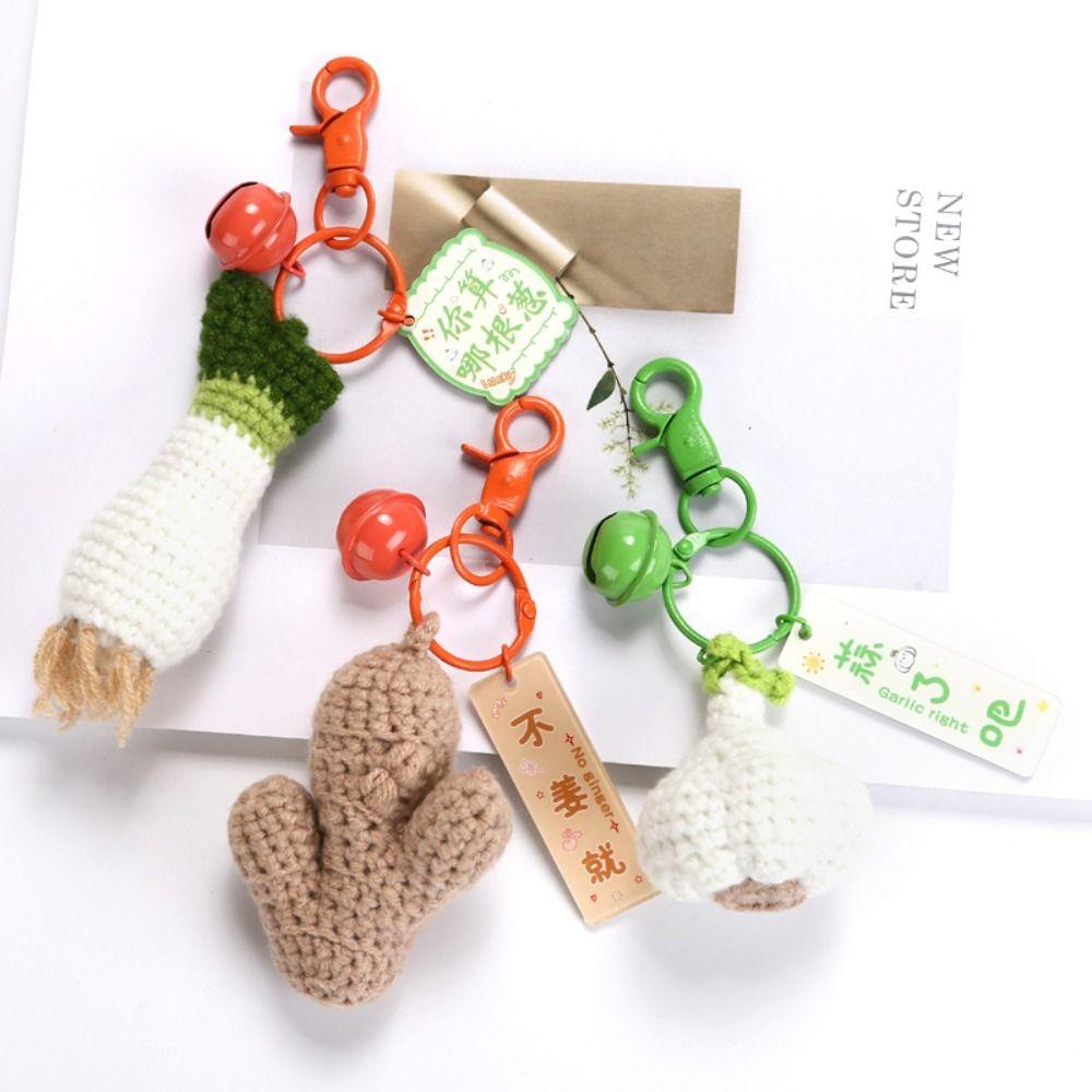 

Имитация еды Вязаный брелок в форме овощей Пушистый рюкзак Украшение Украшение для автомобиля styleD