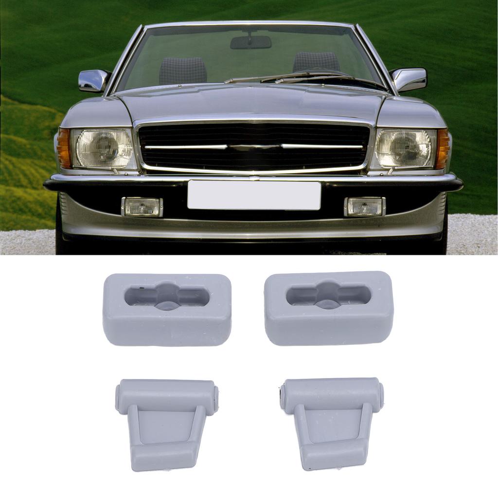 Sun Clips Set VEP101693 High Strength Plastic Car Sun Holder Clip for R107 1971-1989