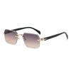 Metal Frameless Sunglasses Hot-Selling Outdoor Metal Hinge Quality Glasses Men'S And Women'S Trimmed Sunglasses