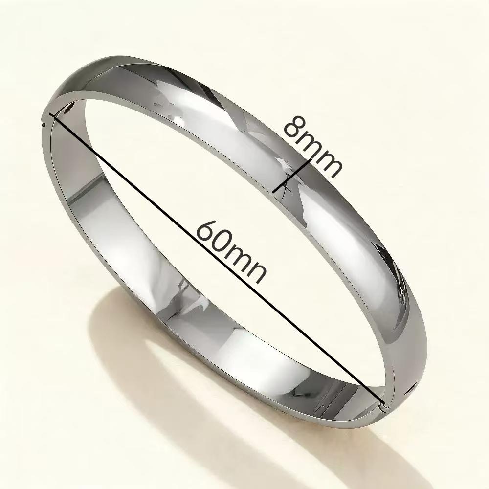 

Punk Gold Color Bangles for Women Men Trendy Stainless Steel Metal Bracelets Bohemian Fashion Jewelry Accessories Gift Wholesale 58-62mm