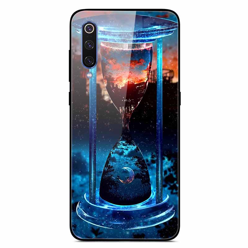 For Xiaomi Mi A3 Cases Luxury Tempered Glass Space Phone Covers for Xiaomi MI 9 Lite Case 9lite MiA3 Hard Back Shell Protective