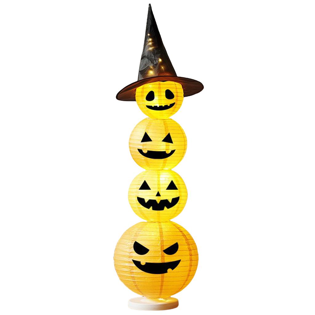 Halloween Decorative Pumpkin Lantern with Light LED Pumpkin Lantern Halloween Pumpkin Light for Indoor Outdoor Home Party Yard