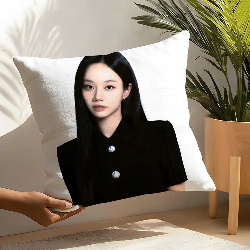 Beautiful Singer LLee Hyeri Pillow Case Linen Cushion Covers For Decorative Sofa Home Pillows Case Car Chair Pillows Cases