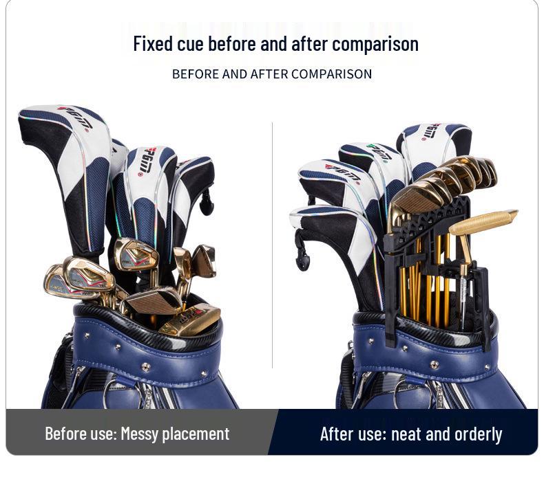 PGM Justerbar Golfklubbhållare för Nio Järnklubbor - Minskar Huvudkollisioner