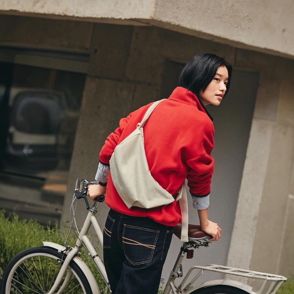 Beanpole Accessory Less Bag_2 Small Fabric Crossbody Bag Light Gray