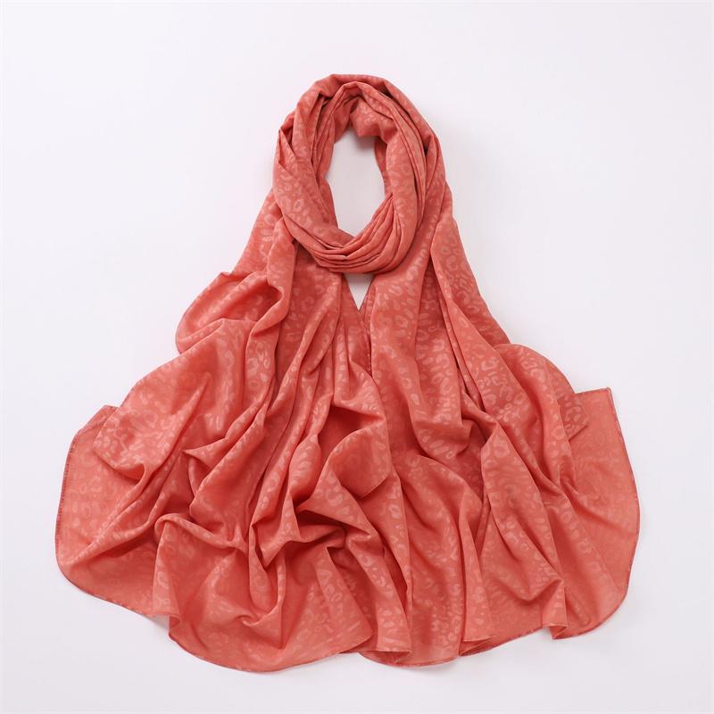 Fashion Press Leopard Dot Bubble Chiffon Instant Hijab Shawl Lady High Quality Wrap Beach Bufandas Ramadan Muslim Sjaal 170*70Cm