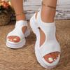 Fashion Summer Women's Sandals Hollow Out Platform Women Shoes Fashion Open Toe Arch Support Sandal Woman New Thick Bottom Sports Sandal