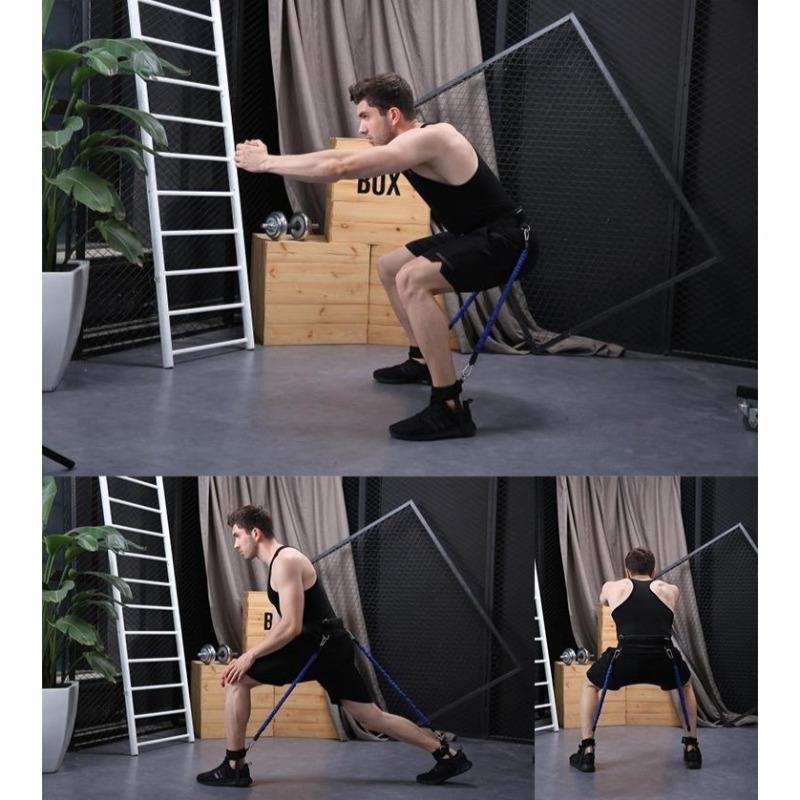 25LBS Boxing Rally Band Bounce Strength Trainer Waist and Abdominal Core Exercise Basketball Jumping Agility Rope Trainer