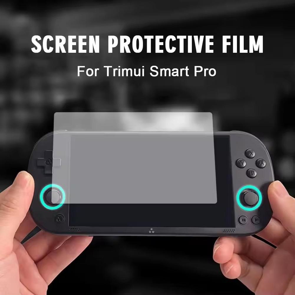 [1+2Pcs] For Trimui Smart Pro Hard Carrying Case Bag+2Pcs 9H Tempered Glass Film Screen Protector for Trimui Smart Pro Handheld Game Console