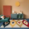 Modern Trendy Bohemian Living Room Rug, Teenage Aesthetic Room Decor Furry Large Rug, Kitchen Bathroom Non-slip Floor Mat