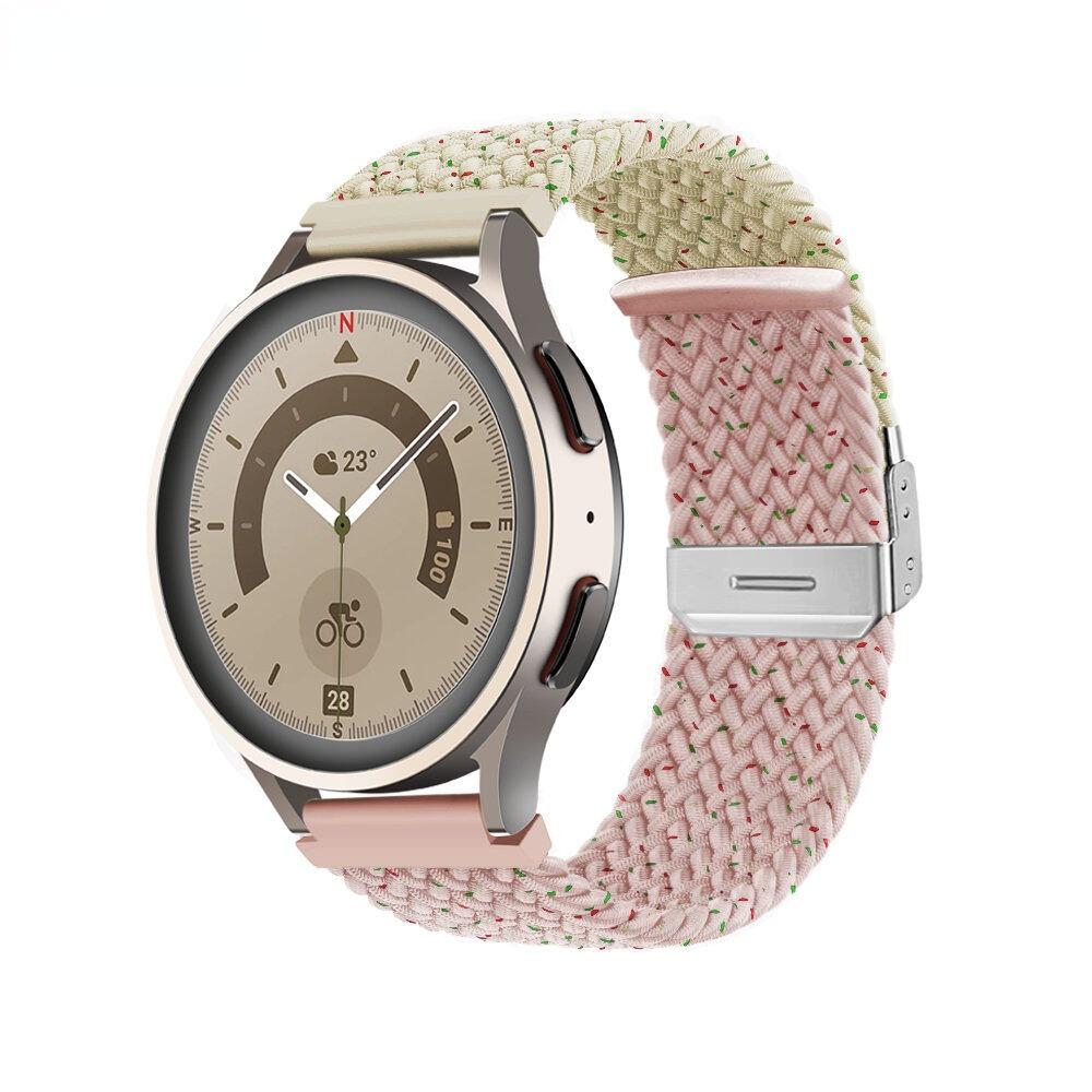 20mm/22mm Strap for Samsung Galaxy watch 6 4 5 pro active 2 Gear S3 braided solo loop bracelet correa Huawei watch GT 2 3 band