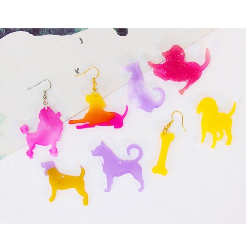 Crystal Resin Silicone Mold Geometric Animal Molds for Earrings Listing Jewelry Making Charm DIY Necklace Pendant Molds