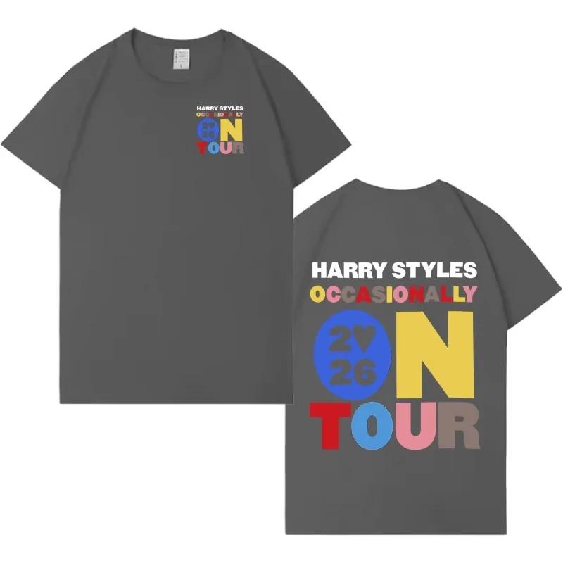 Harry Styles "En tournée 2026" "Embrassez Tout Le Temps". Disco, Occasionnellement." Graphique Coloré Double Face Surdimensionné Streetwear Pop Rock Concert Fan Merch
