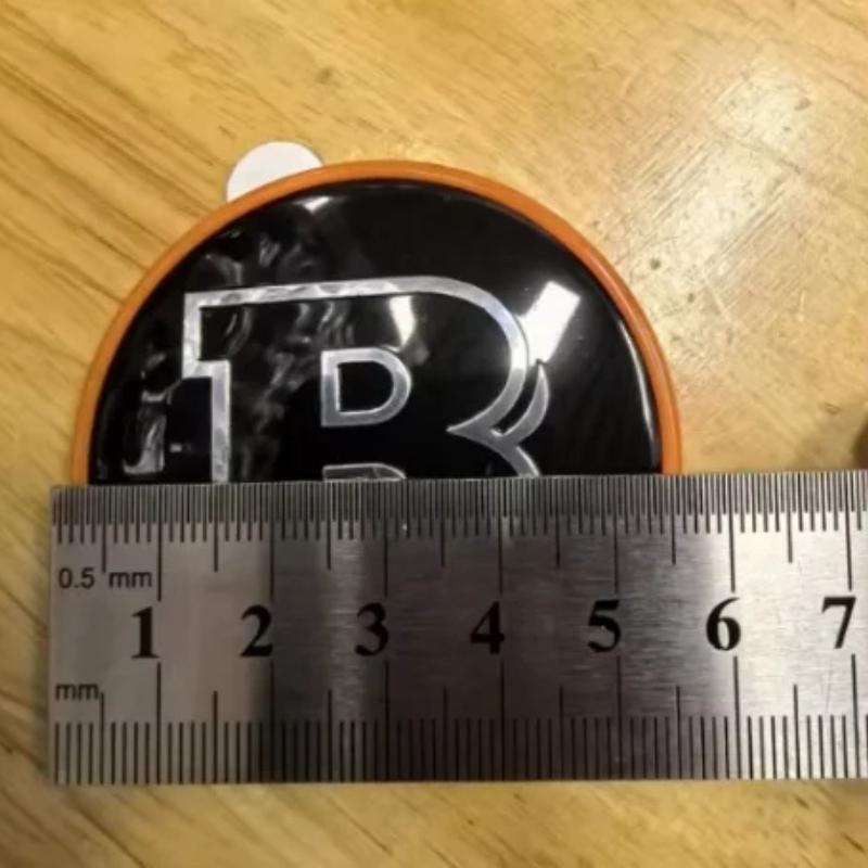 Black For BRABUS Hood Sticker 57mm BRABUS Badge Sticker Hood Emblems For Mercedes BRABUS GLA GLC GLE W205 W212 W463 W177 W246