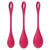 Kit 3 Pelvic Floor Balls Yoni Power 1 Red