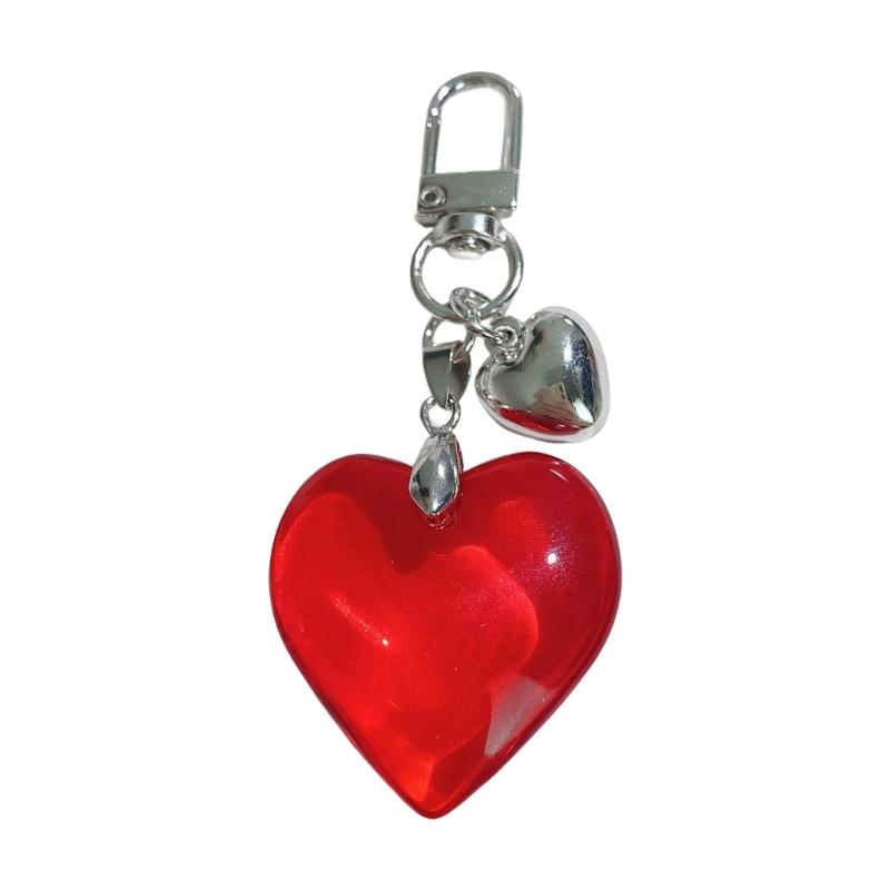 Stylish Heart Pendant Multifuntional Jewelry Fashionable Keychain Accessory Bag Ornament Suitable for Dresses and Tees