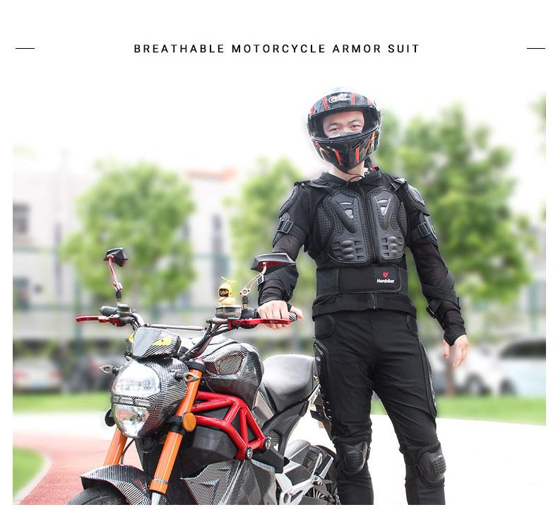 Motorcycle Off-Road Protective Armor: Leg Guards, Elbow Pads, Chest & Neck Protector