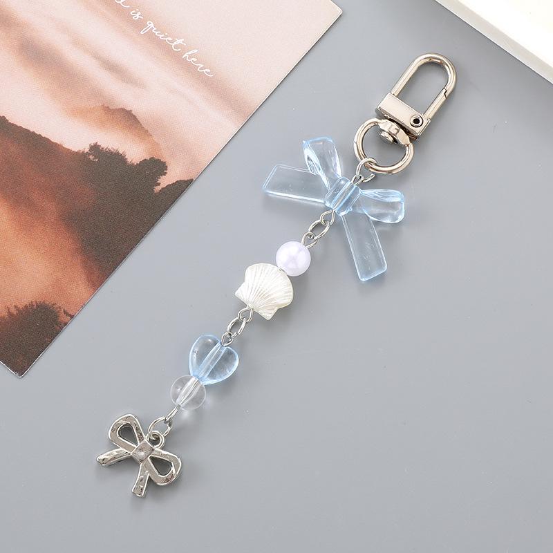 Handmade Colorful Bow Pendant Phone Case Keychain Lanyard Charm