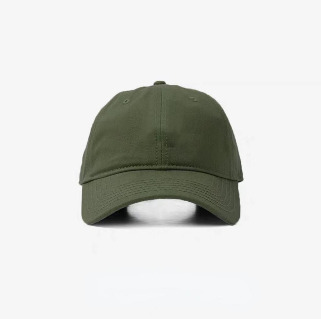 Solid color baseball cap cotton ins men's and women's black soft cap tide