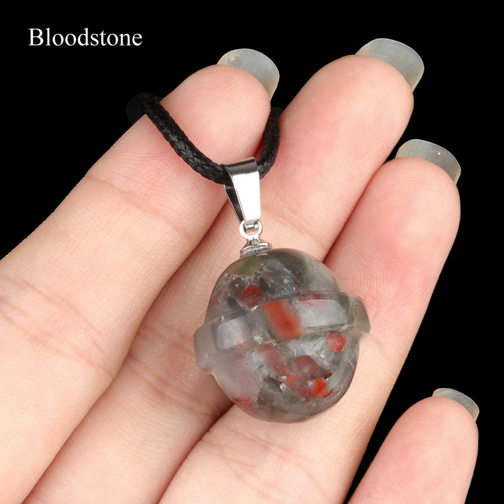 1 Stück Halskette mit Anhänger aus Natursteinkristall, Asteroiden-Edelstein, Charms mit Riemenkette, Halsketten für Frauen und Männer, Alltagsschmuck, Geschenke, 20 × 20 mm