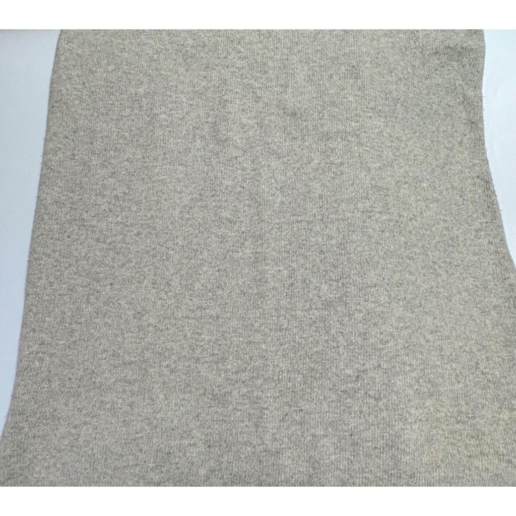 Used 〇ENFLD Knit dress, thick, tight, crew neck, long sleeves, wool x cashmere, maxi length, calf length, both side slits, gray, gray, 36 sizes,