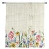 Spring Flowers Plants Wildflowers Sheer Curtains for Living Room Decoration Window Curtain Kitchen Tulle Voile Organza Drapes