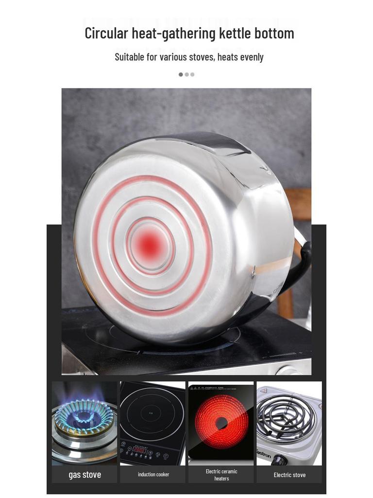 Large Capacity Stainless Steel Food Grade Kettle and Hot Water Teapot