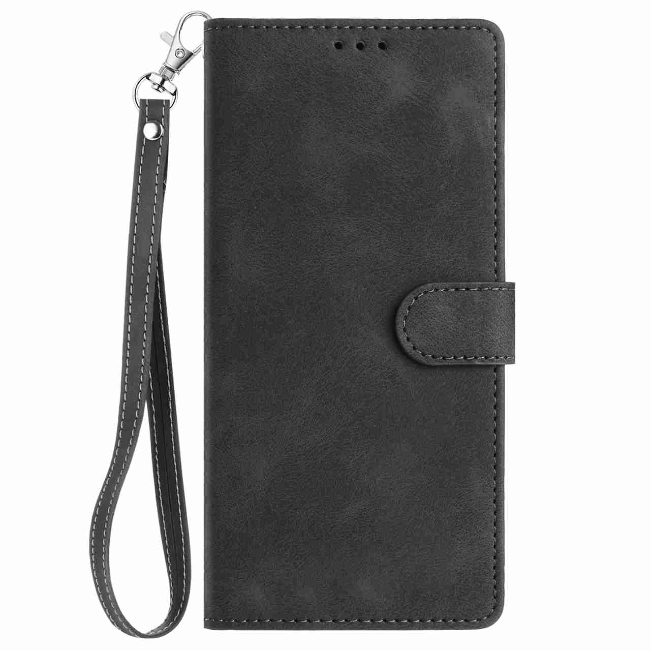 

Для Nokia C12 C2 C210 C22 C310 C32 G310 XR21...Чехол-книжка из матовой кожи, с несколькими отделениями для карт и подставкой, противоударный защитный чехол (8 цветов) Nokia C12 чёрный
