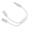 20cm/7.87in Headphone Splitter 3.5mm 1 Male to 2 Female Dual Output Aux Cord  for PC