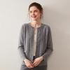 Women's Cashmere Round Neck Pullover - Loose Long Sleeve Knit for Autumn & Winter