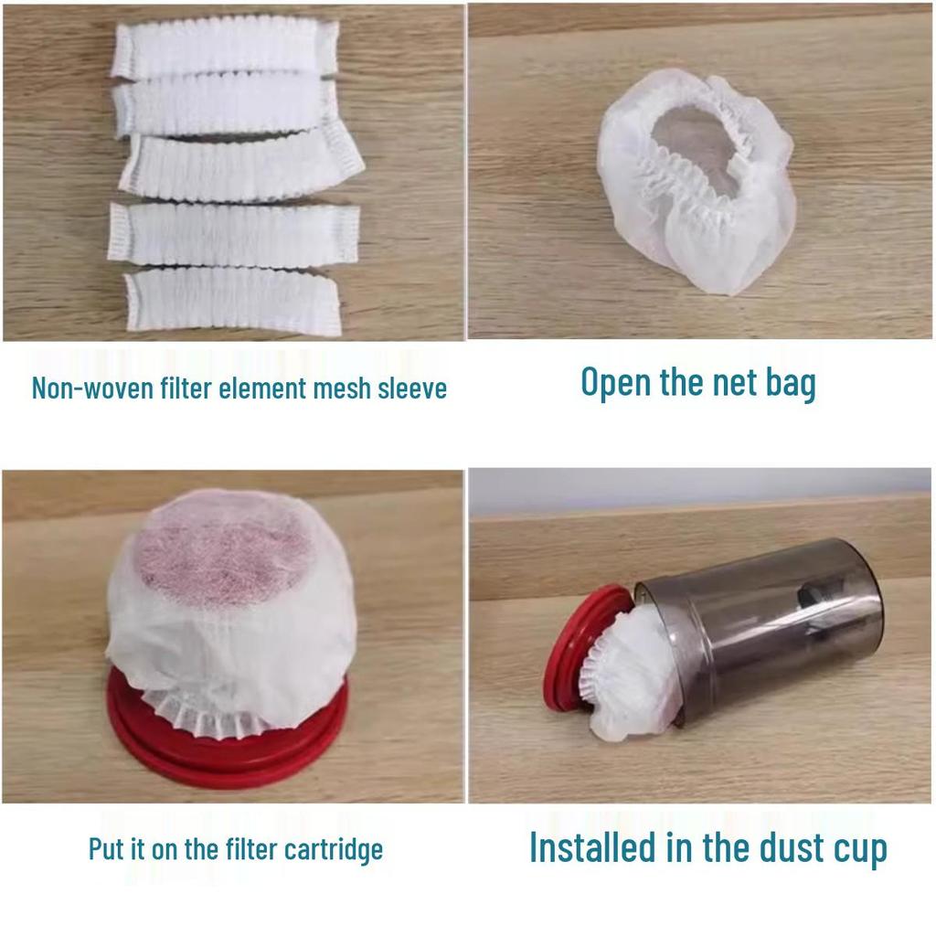High-Density Non-Woven Vacuum Cleaner Filter Cover - Breathable, Washable, Reusable, Maintains Suction.
