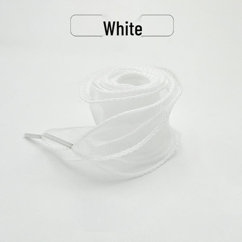 Glossy 2cm Flat Silk Shoelaces for Casual German Training Shoes - One Pair