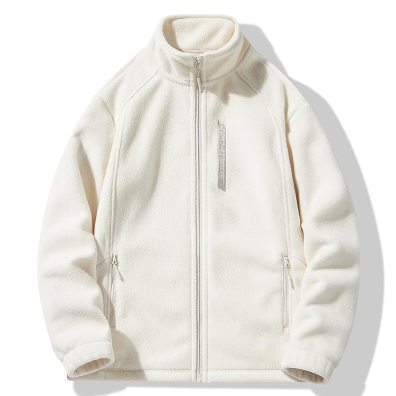 

Унисекс Ветрозащитная флисовая куртка-пуловер: Плотный, теплый и утепленный для осенних и зимних видов спорта Medium