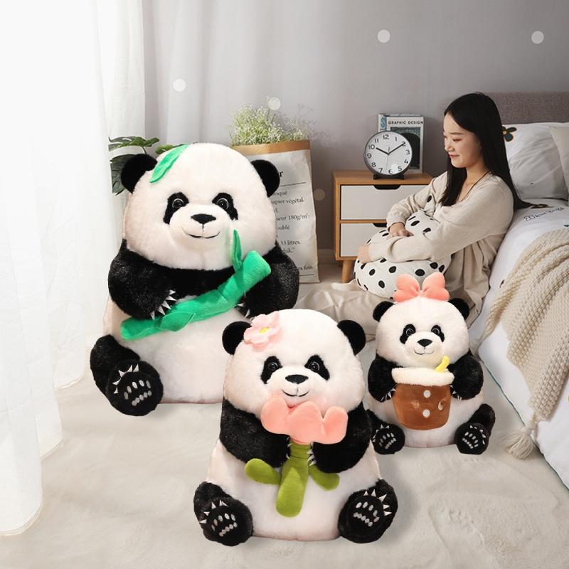 Adorable Panda Plush Toy Realistic And Soft Stuffed Animal For Kids And Adults Perfect Birthday Gift For Girlfriend