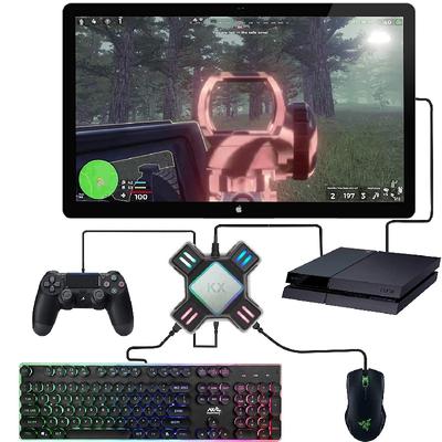 KX-Konvertierungsbox Switch/Xbox/PS5/PS4/PS3-Gamecontroller zu Tastatur- und Mauscontroller-Zubehör