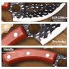 3PCS Stainless Steel Kitchen Knife Forged Boning Knife Professional Chef Knife Handmade Meat Cleaver Butcher Knife