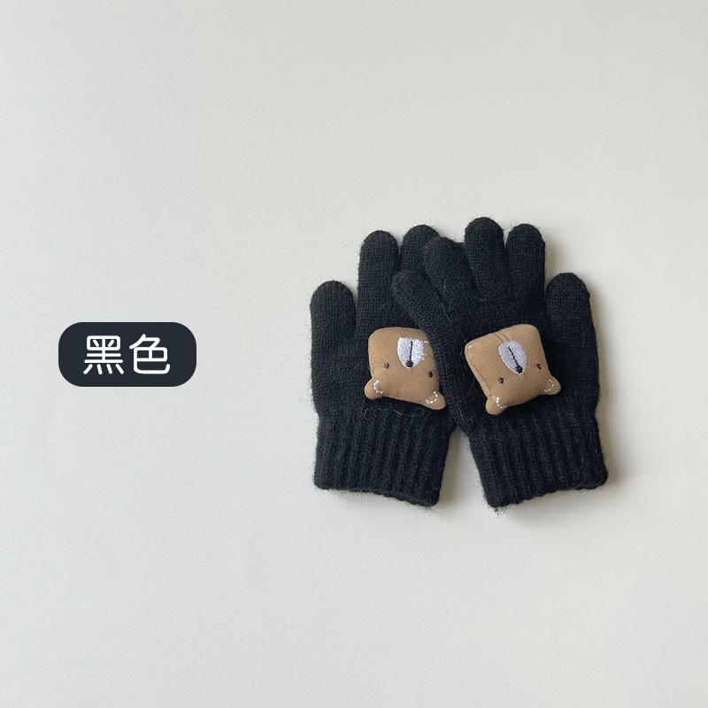 2-8 years old~ Winter children's gloves cute five-finger warm infant boy girl boy girl baby