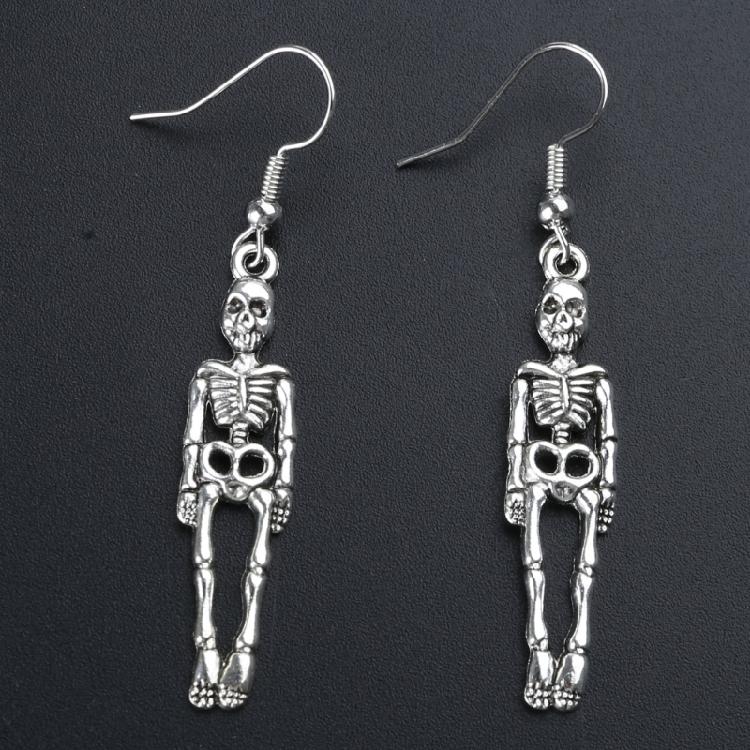 Ghost Skull Halloween Costume Accessories Hip Hop Ear Piercing Jewelry for Women