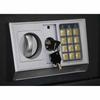 Digital Safe with Lock Dark Grey 31 x 20 x 20 cm Steel