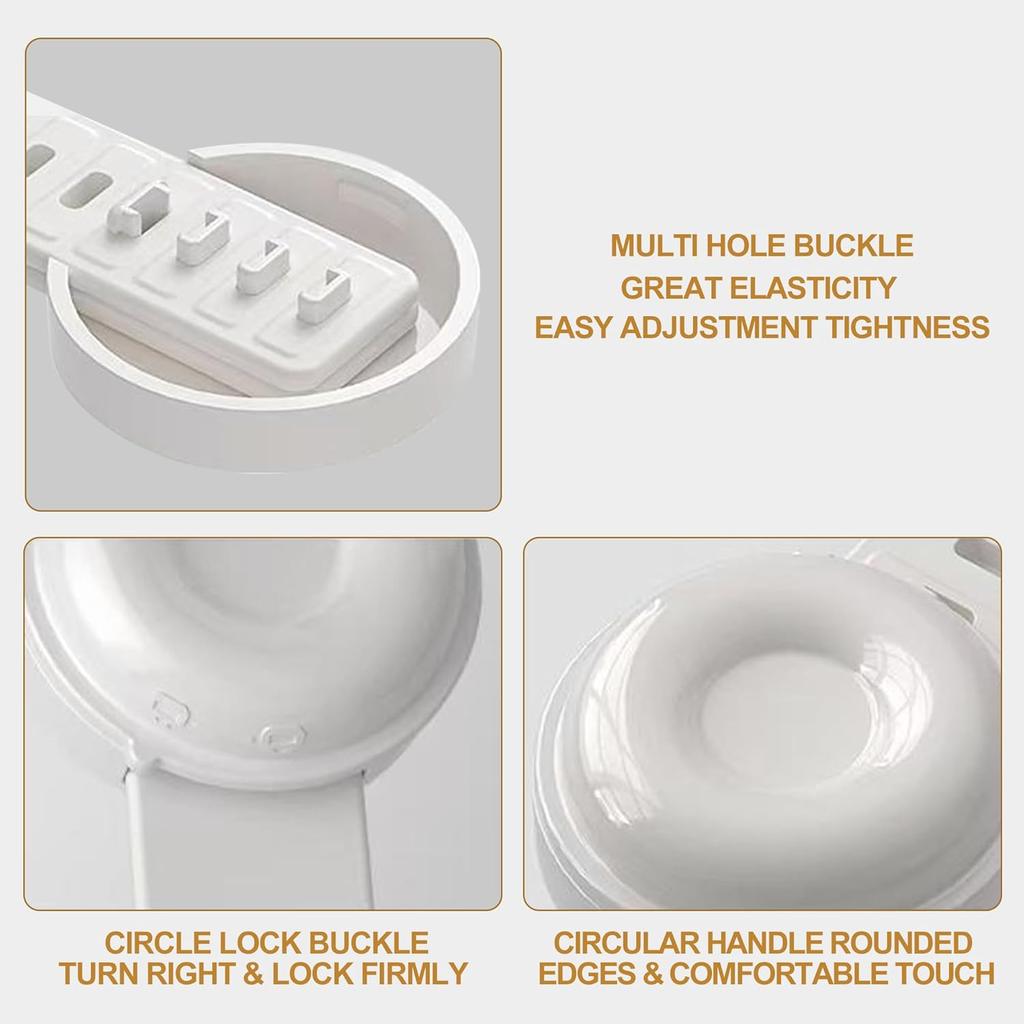 4Pcs Silicone Toilet Seat Lifter Handle,Hygienic No Touch Toilet Lid Lifter,Avoid Dirty Hands Toilet Seat Cover Lifting Tool for Bathroom,Easy Install