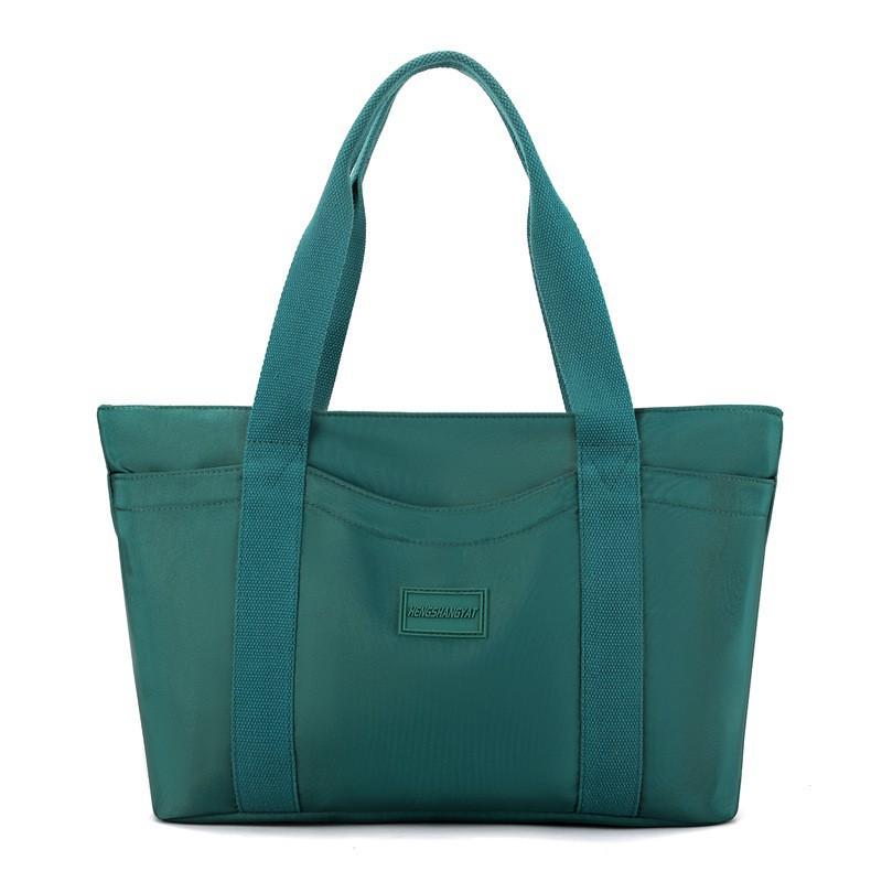 Large-capacity Tote Bag Women's 2024 New Nylon Cloth Shoulder Is Fashionable Simple Trendy Textured Portable