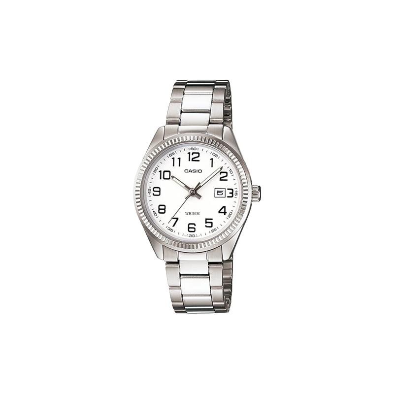 

Casio CASIOSTANDARD series simple and versatile white business quartz movement stainless steel strap Japanese and Korean watch women s LTP-1302D-7BV білий