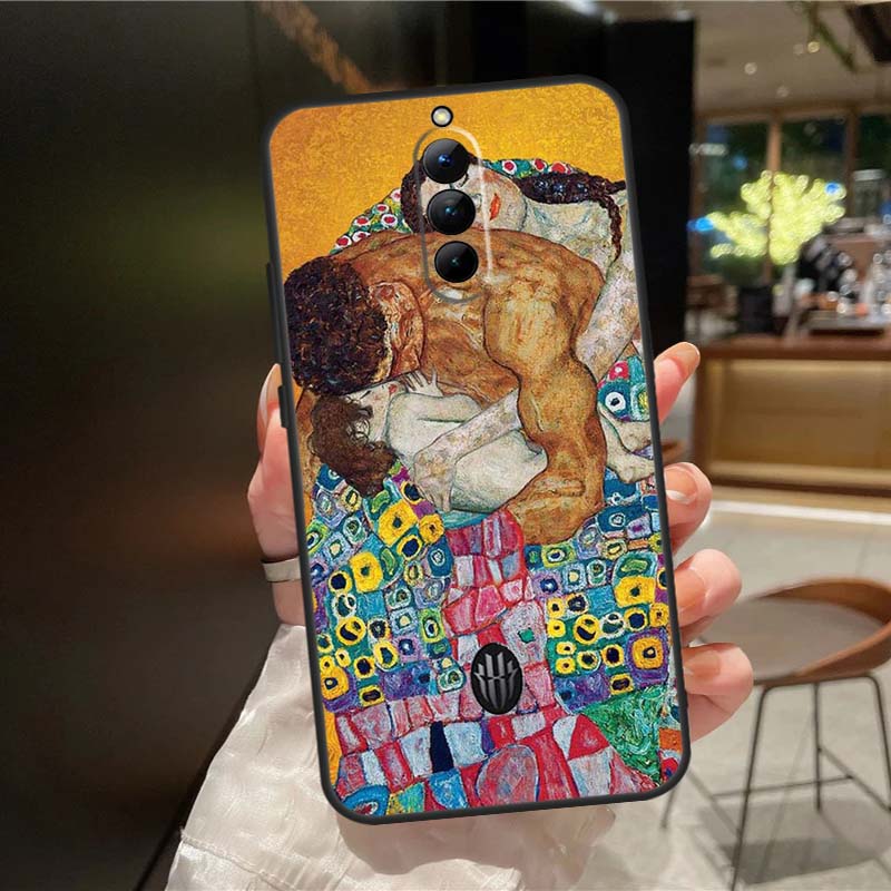 The Kiss Gustav Klimt Painting Case For ZTE Nubia Red Magic 10S 9S 8S 10 9 8 11 Pro Plus 6 7 6S 7S For RedMagic 10 Air Cover