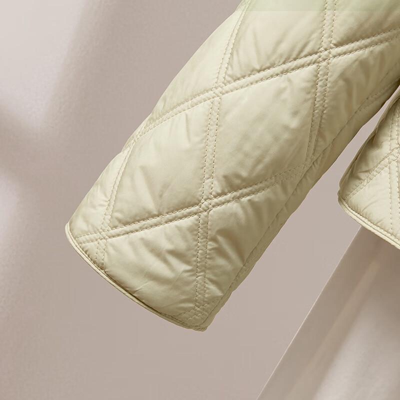 Women's Diamond Quilted Lapel Cotton Padded Jacket