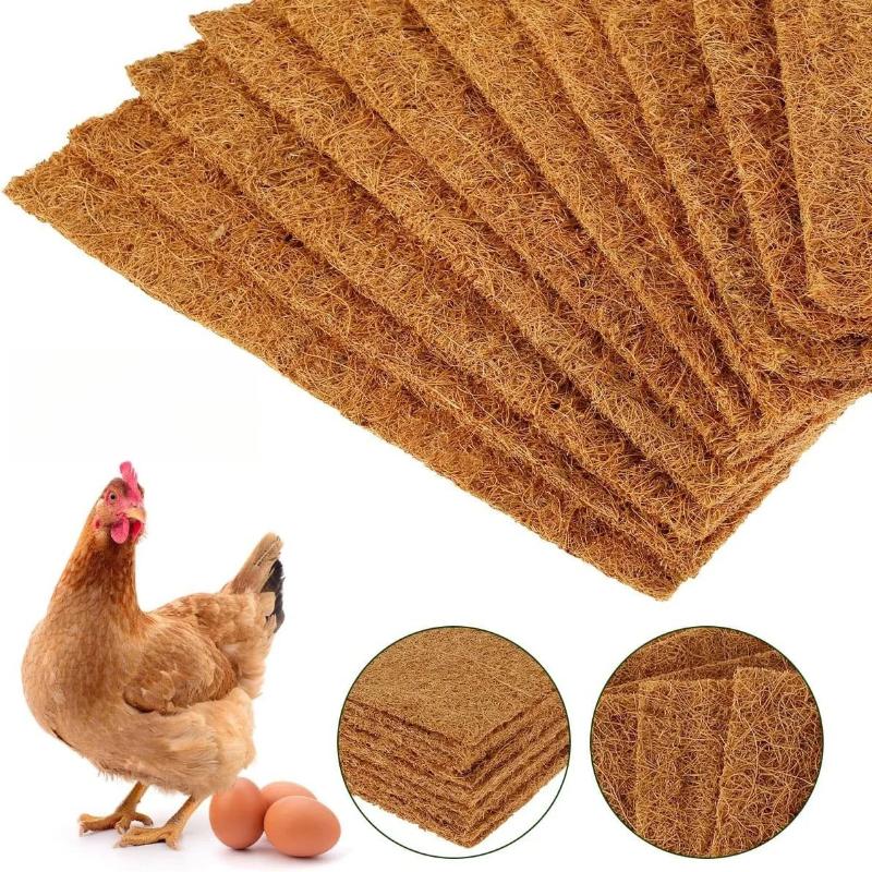 1 Piece Reusable Hens Bedding Mats For Egg Laying Eco-Friendly Coconut Fiber Chicken Nesting Pads Poultry Coop Nesting Pads