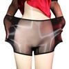 Women Underpants Thin Transparent Thin Elastic Soft Glossy Surface See-through Tempting Mid Waist Anti-septic Lady Panties Briefs
